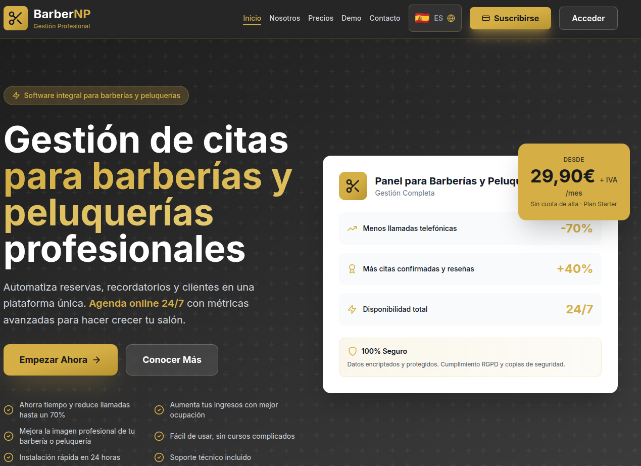 Captura del producto BarberNP