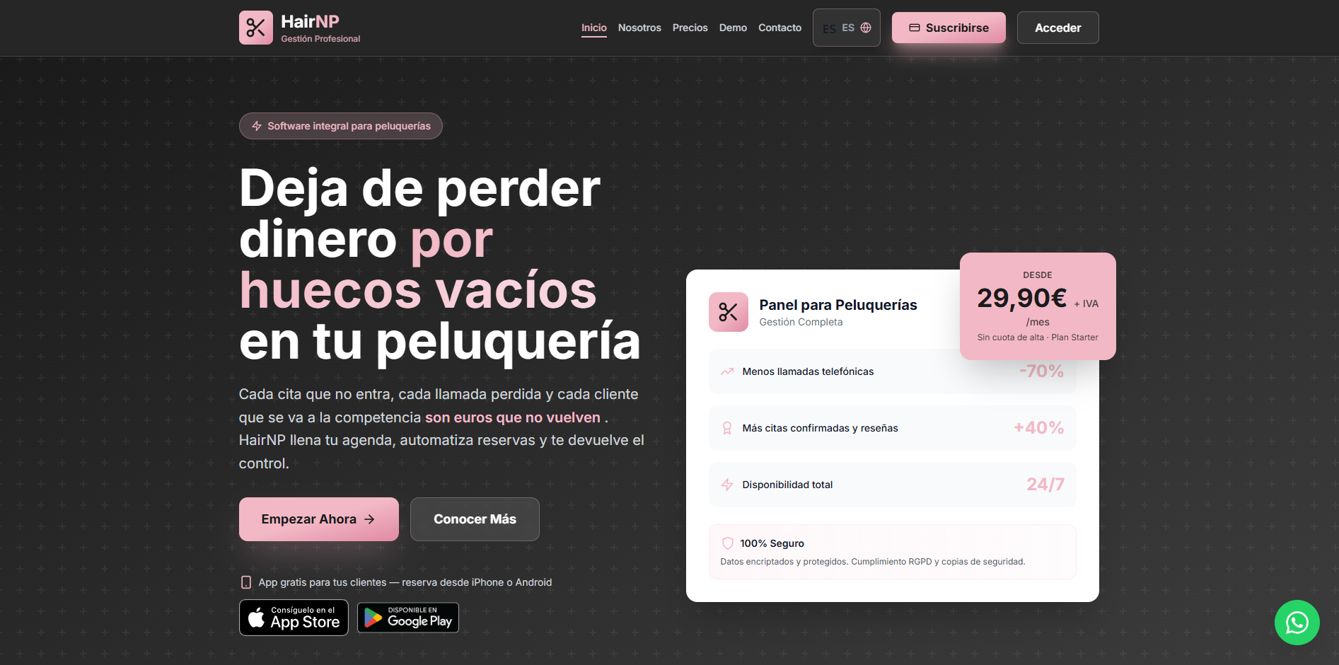 Captura del producto HairNP